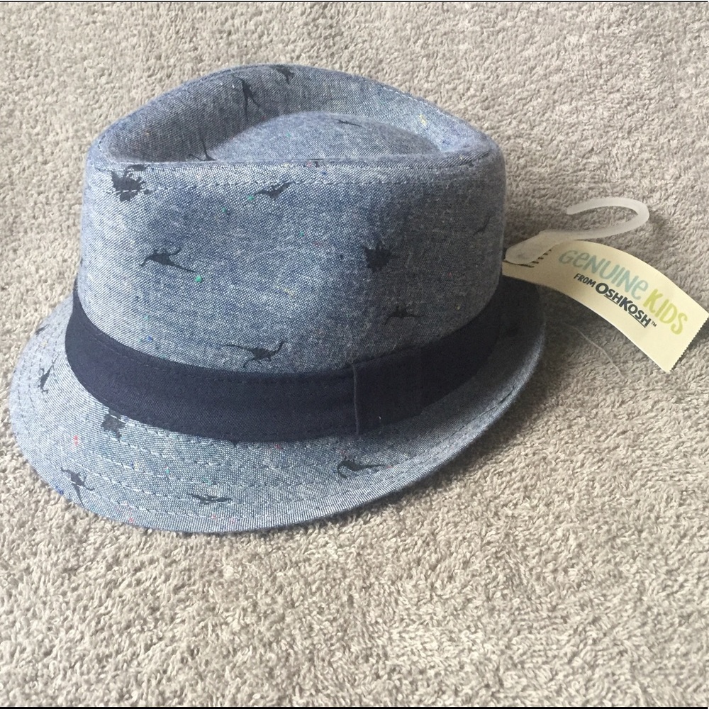 Genuine Kids Osh Kosh Dinosaur Fedora Hat NWT