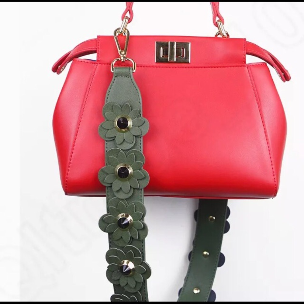 Multicolor Flower Bag Strap 90 cm