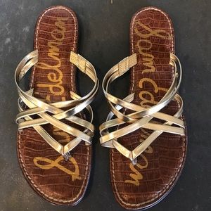 Sam Edelman gold sandals