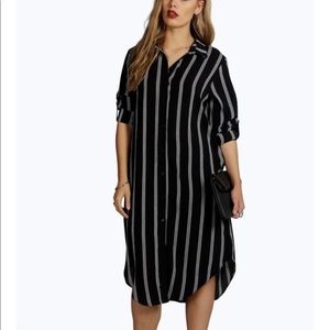 Striped Shirt Dress