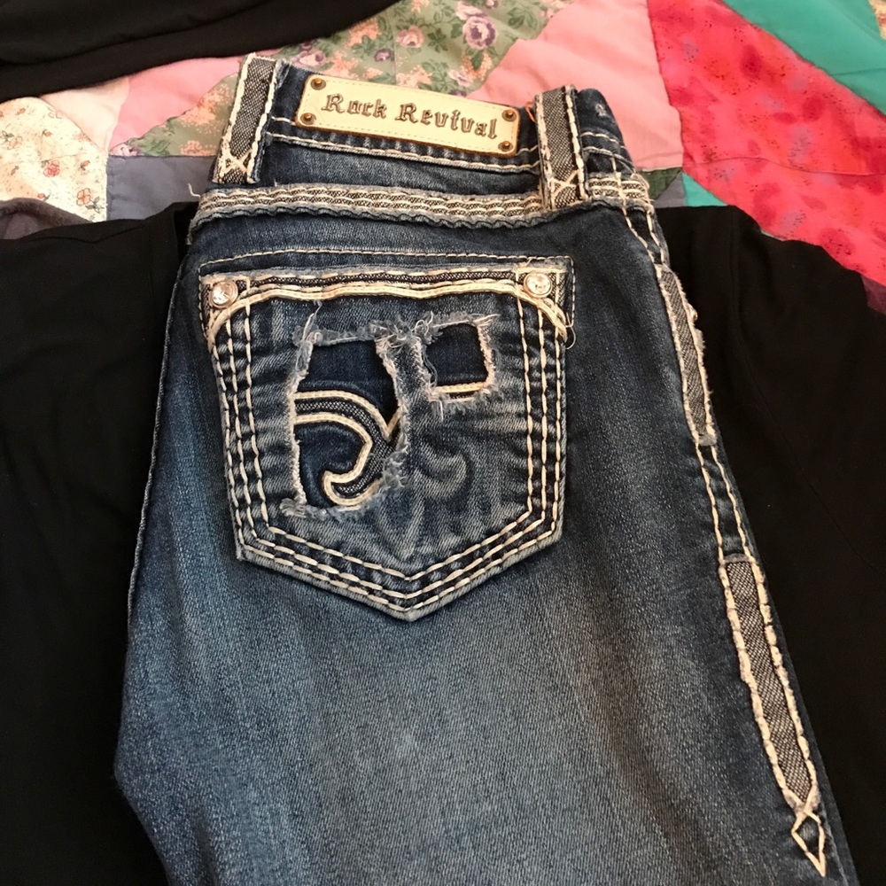 Rock revival pants.