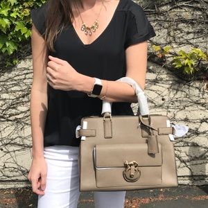 Michael Kors Saffiano Satchel with Dustbag