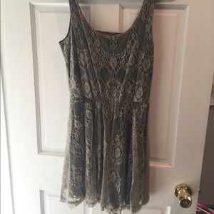 Black lace dress