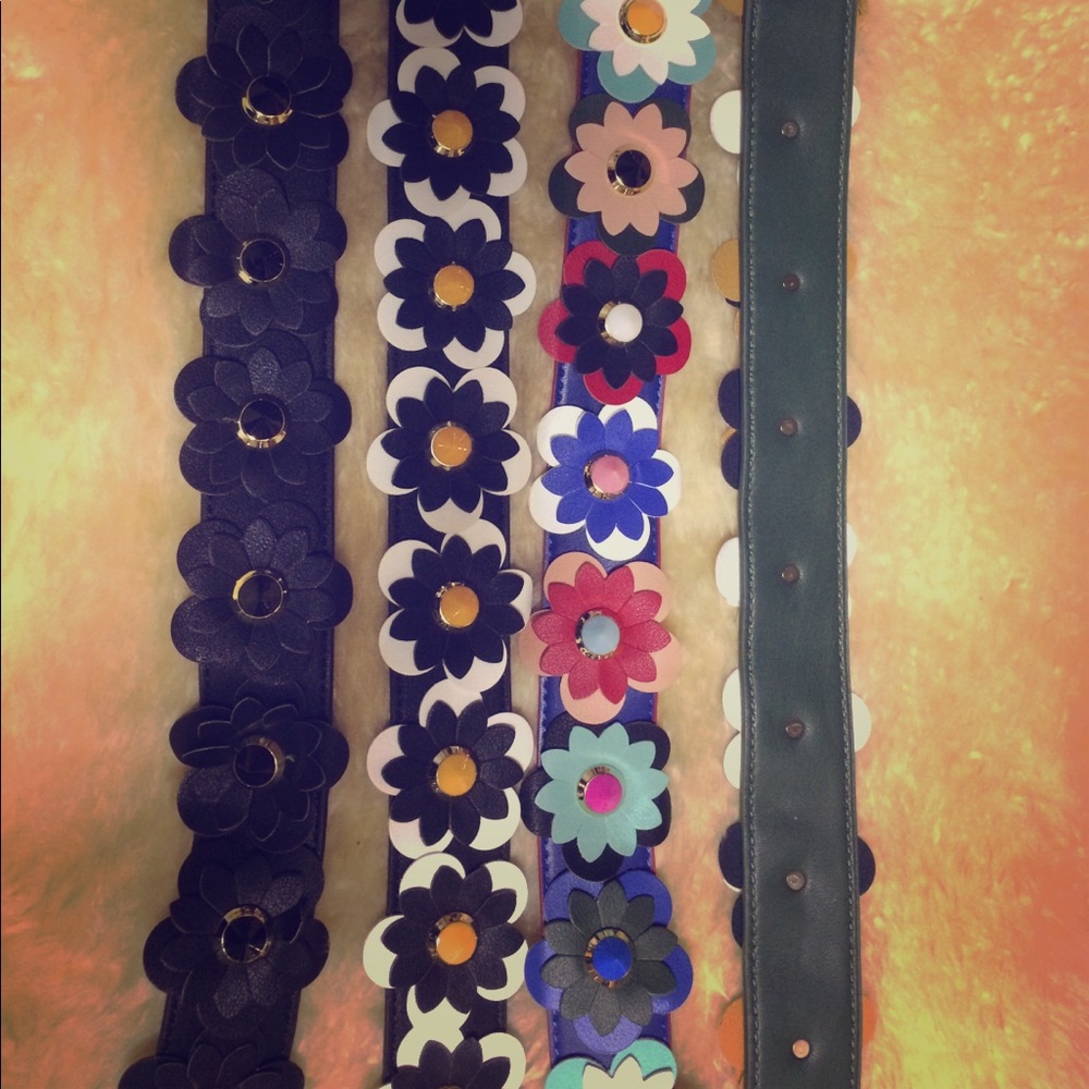 Multicolor Flower Bag Straps 90 cm