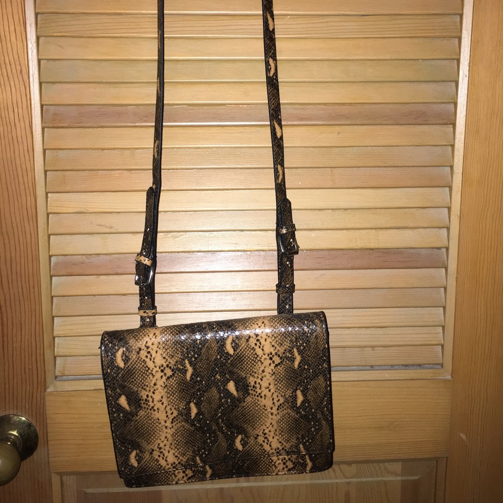 Snake skin side bag