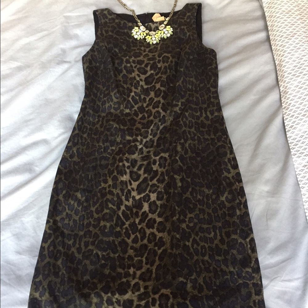 Gorgeous Ann Taylor leopard dress