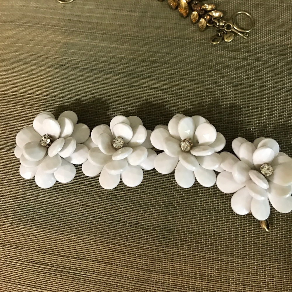 J crew flower bracelet