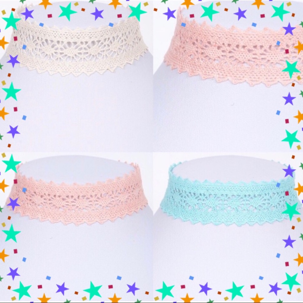 🎈🌟BNWT Lace Crochet Choker Necklace🌟