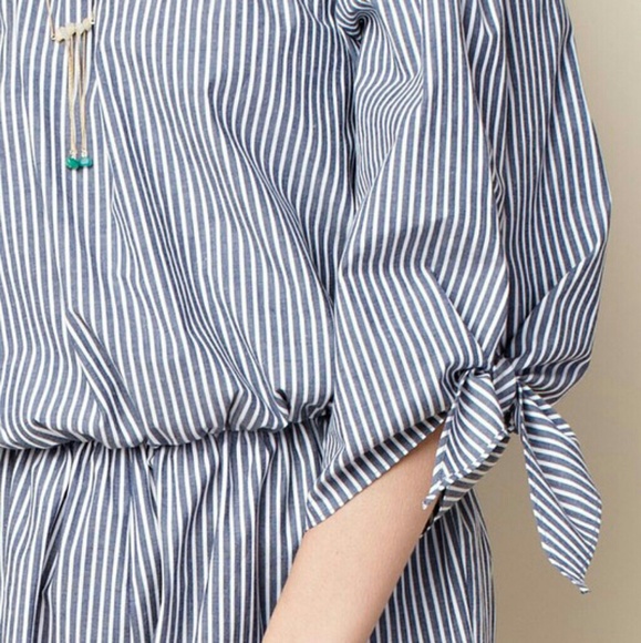 Casual Pinstripe Jumpsuit - Picture 3 of 3