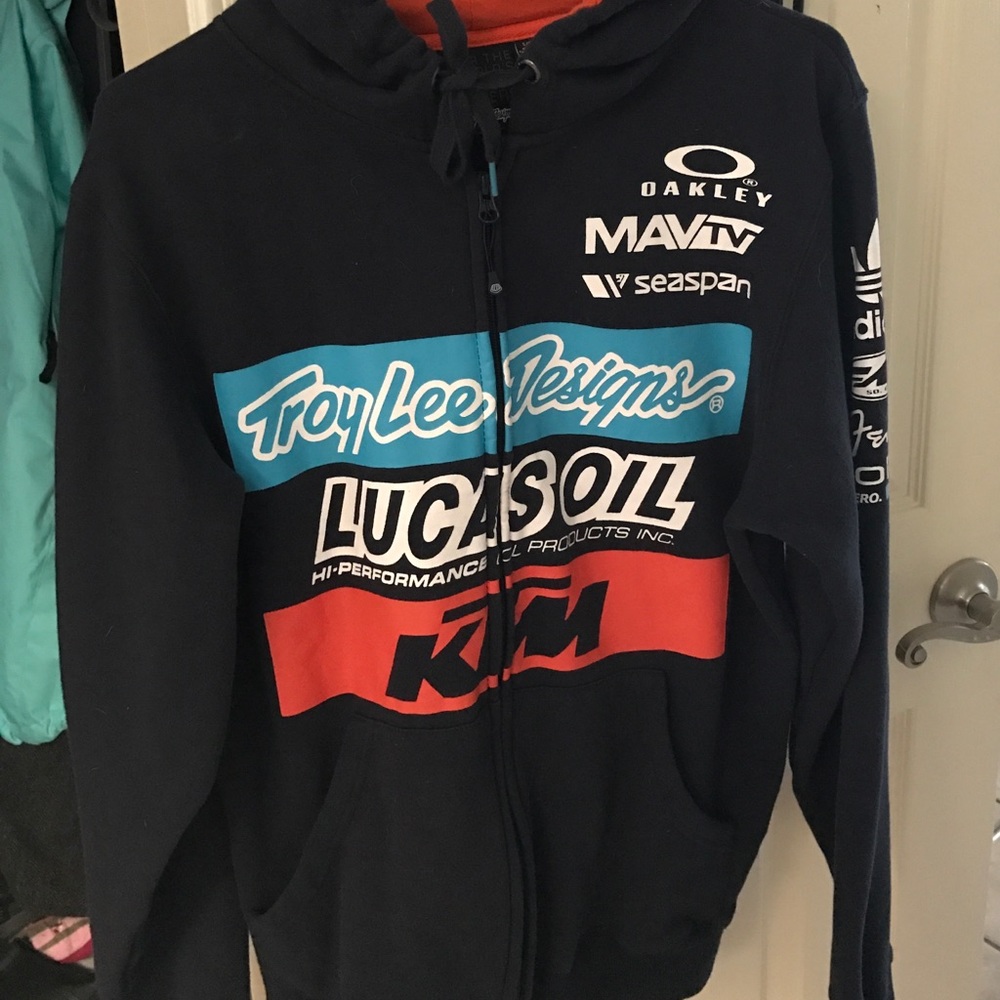 Lucas oil jacket zip up