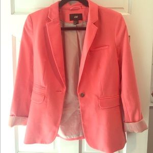 H&M Coral Blazer