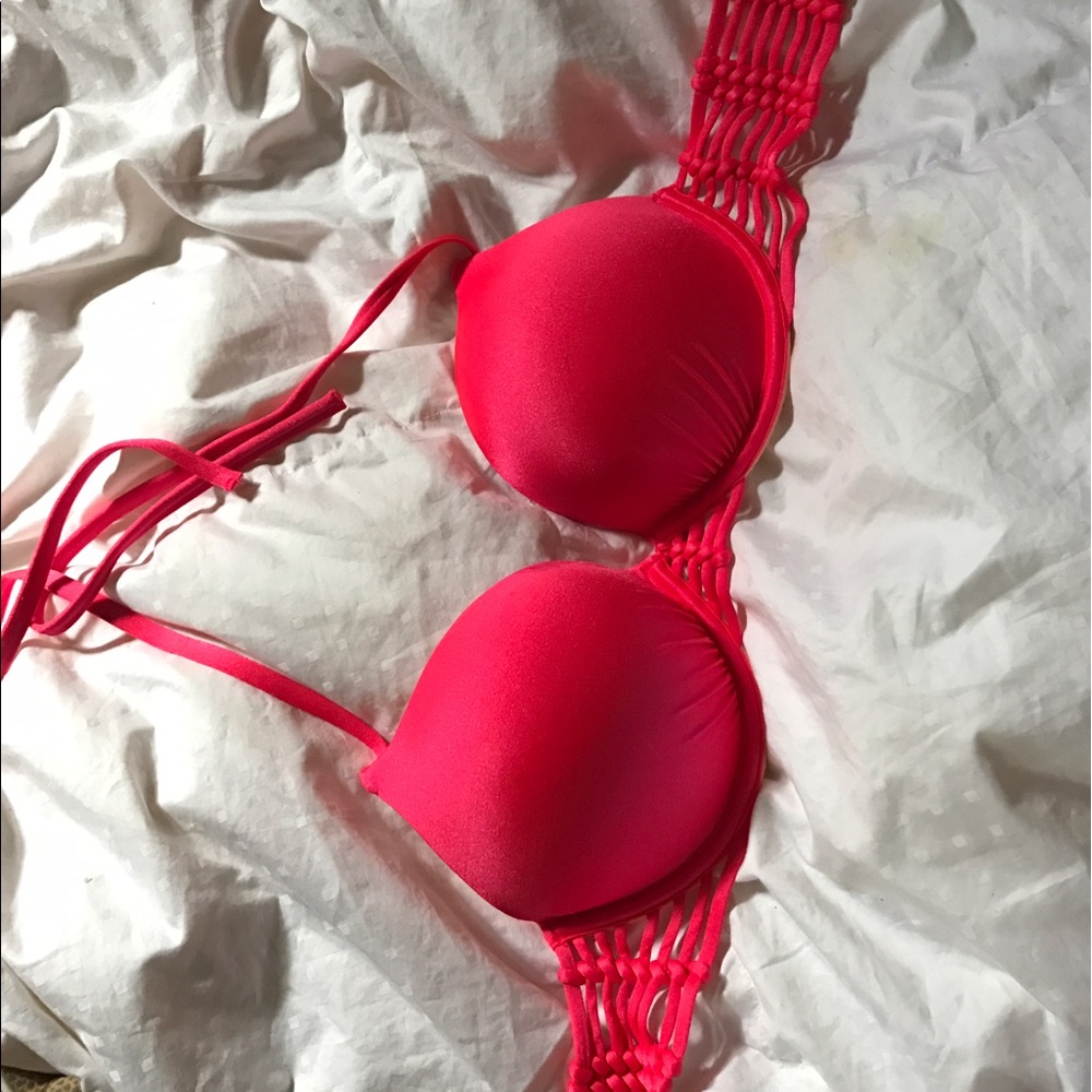 VICTORIA SECRET BOMBSHELL BIKINI PINK CROCHET