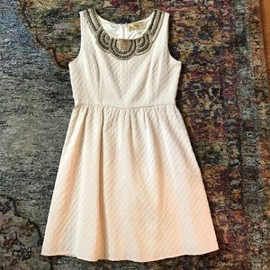 NWOT Ivory Detailed Dress