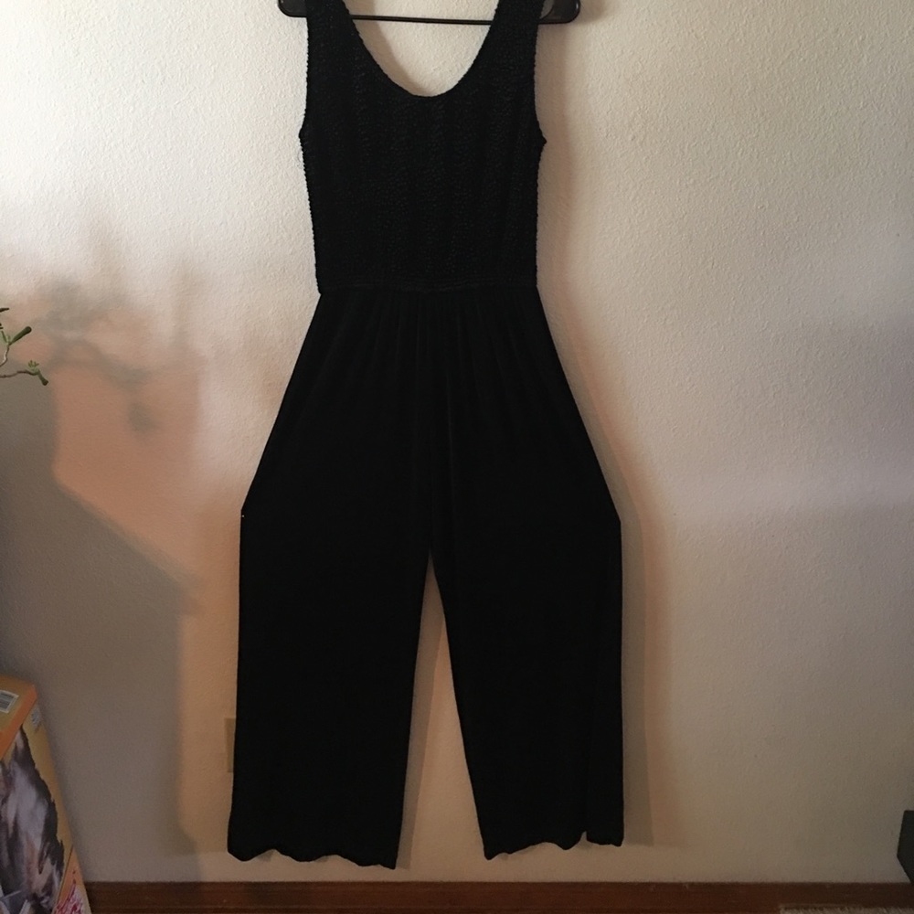 Black light  weight one piece jumpsuit