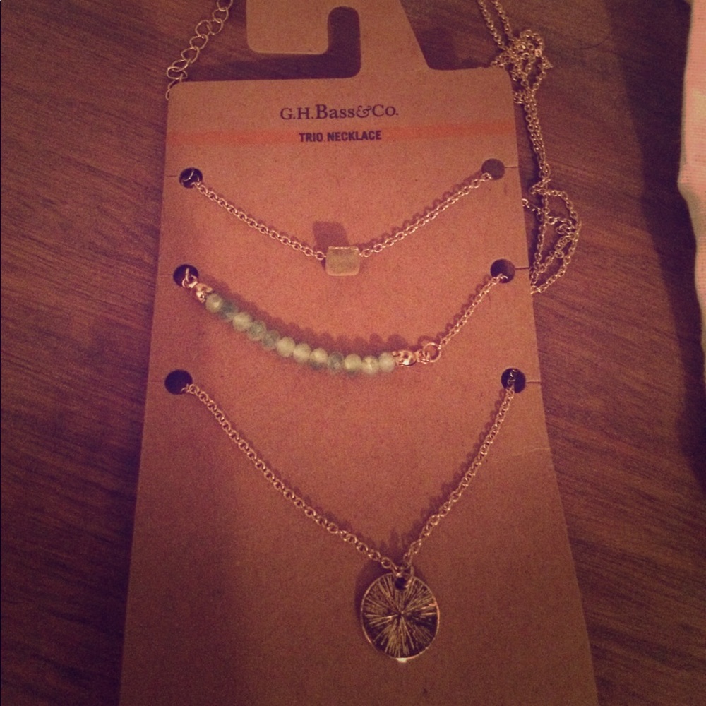 New Bass trio necklace.