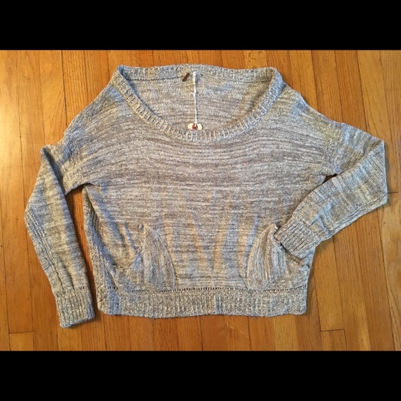Free people oversized knit sweater size large - Picture 1 of 3