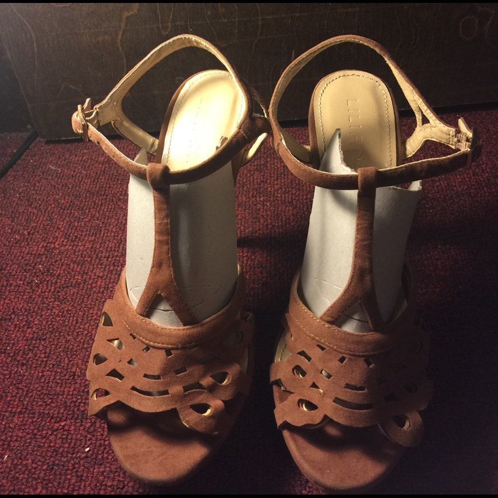 Cognac Brown Stiletto Heels