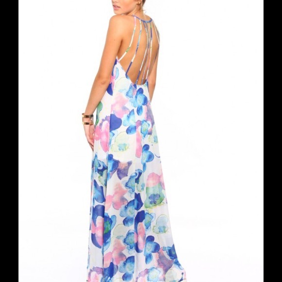 UO Reverse Midsummer Floral Maxi Dress - Picture 5 of 8