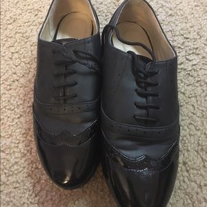 Black oxfords women's size 9