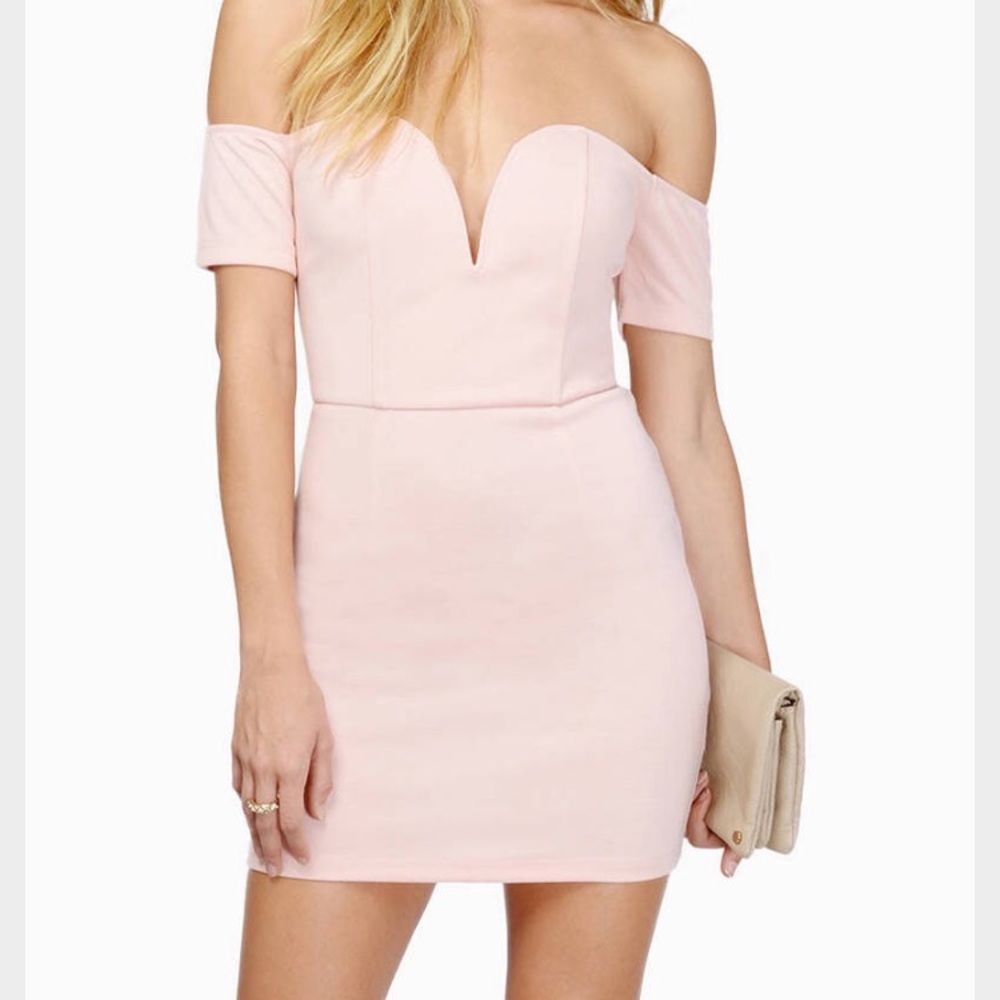 Pink Tobi off shoulder dress