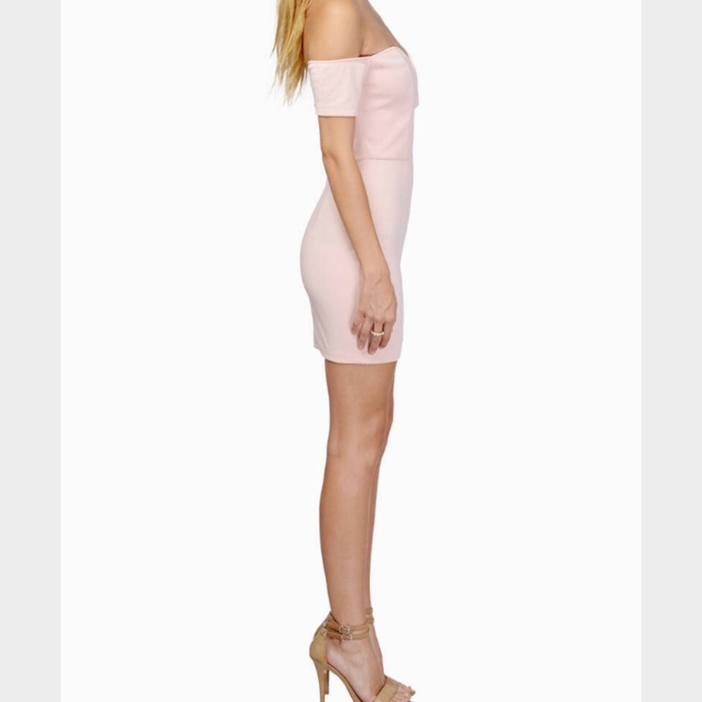 Pink Tobi off shoulder dress - Picture 3 of 3