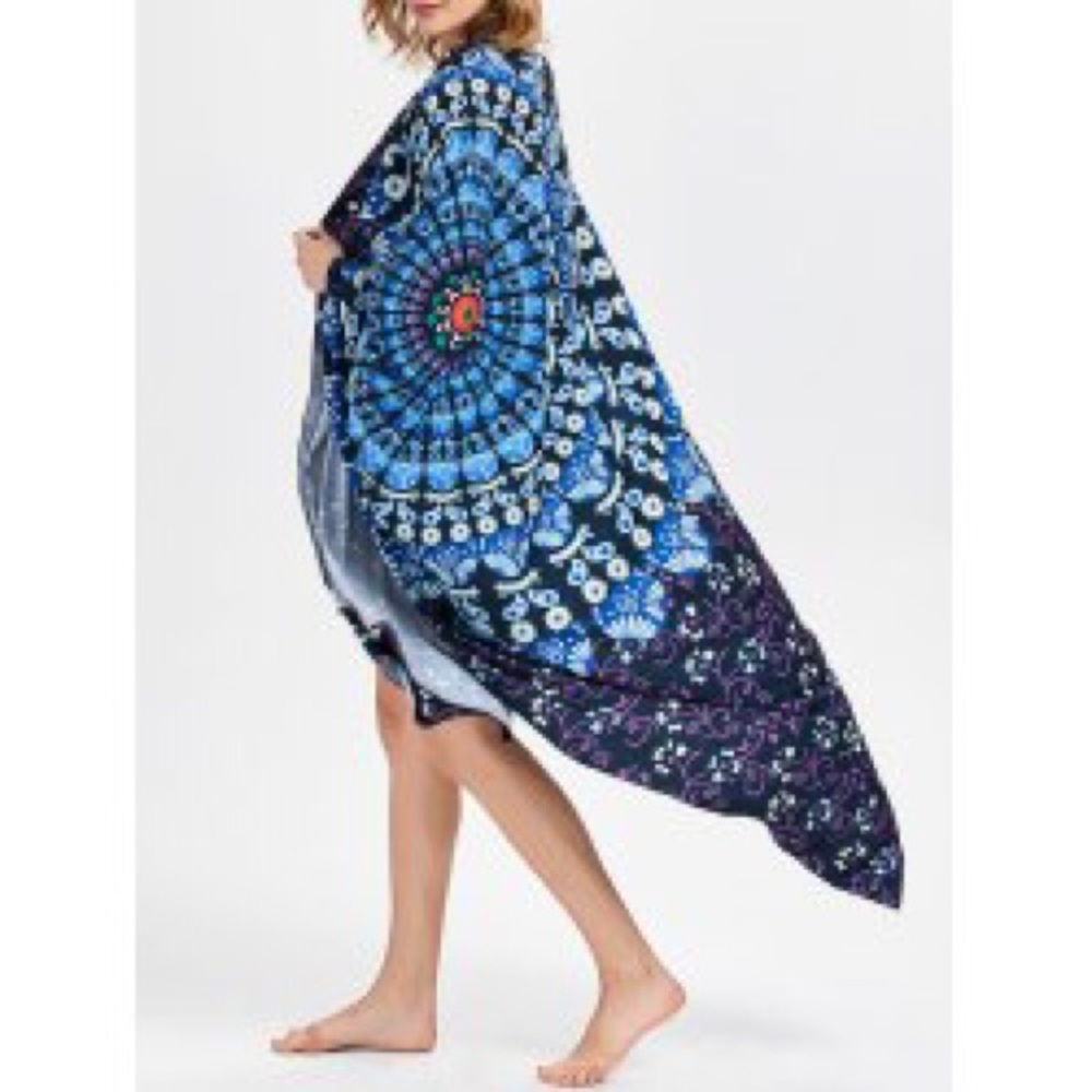 Star Moon Printed Beach Throw - Picture 4 of 5