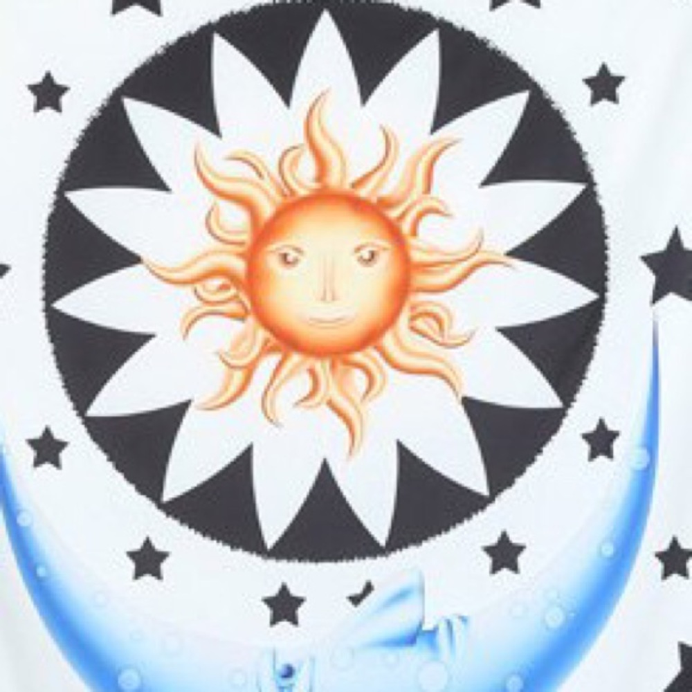Star Moon Printed Beach Throw - Picture 5 of 5