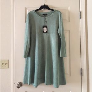 Urbana Flare Suede Dress