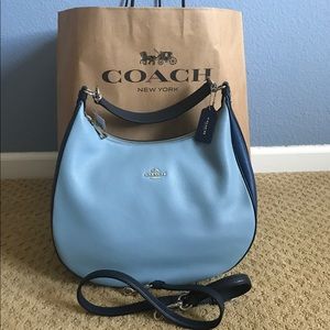 Coach Leather Shoulder Bag with adjustable straps