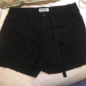 Old navy black linen shorts
