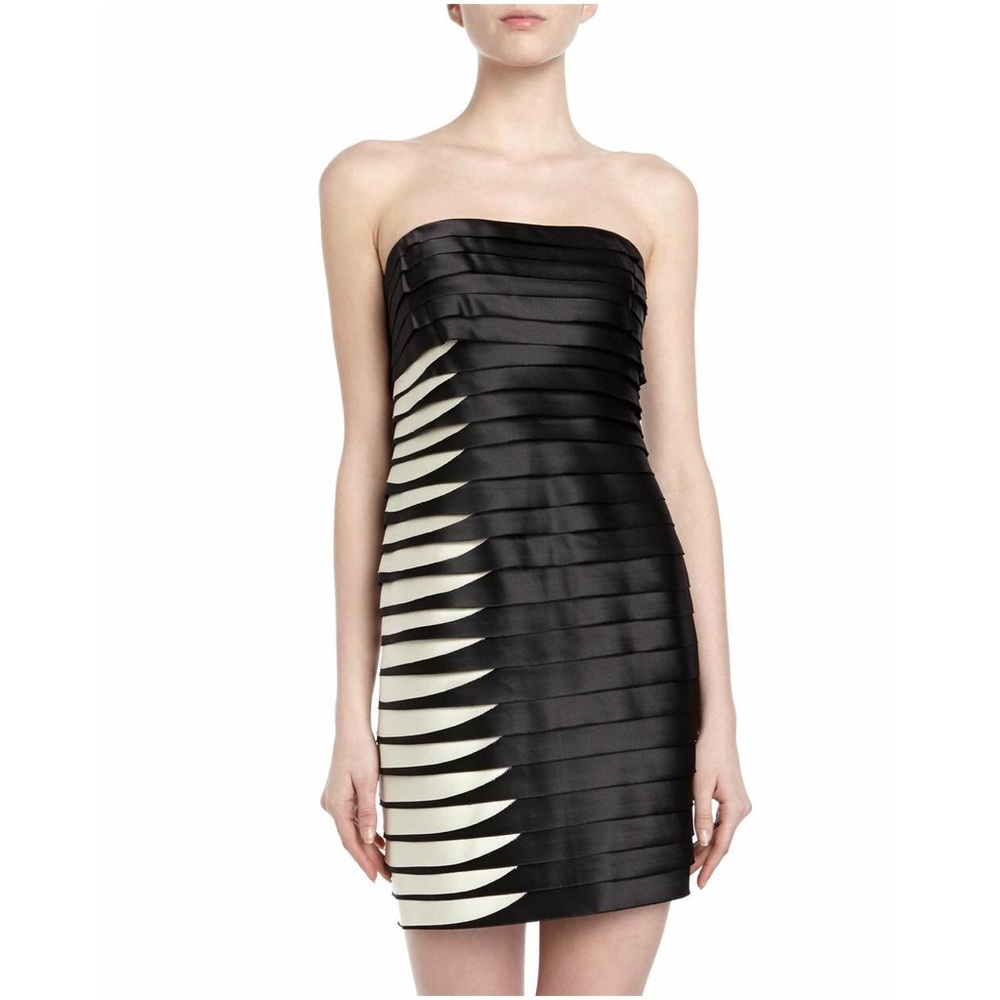 Bcbg two tone tiered cocktail dress.