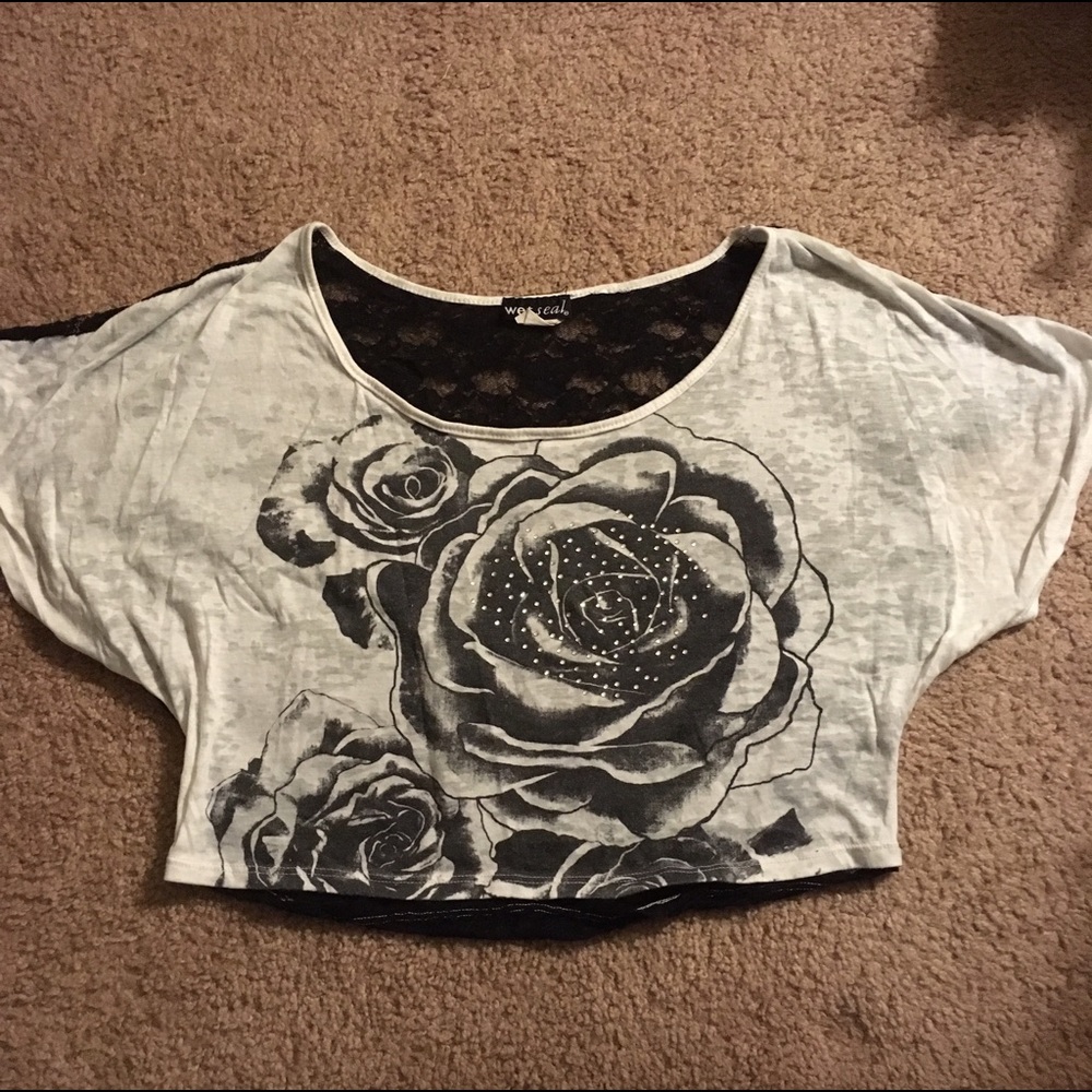Wet Seal Lace Crop Top