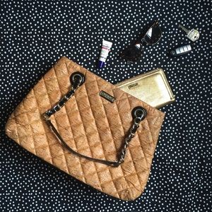 {kate spade} Quilted Cork Satchel Bag