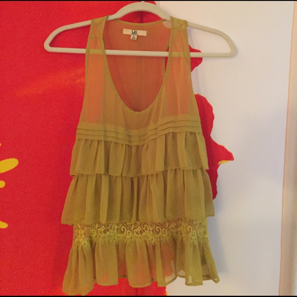 🌸Boutique Ruffle Unique Tank 🌸