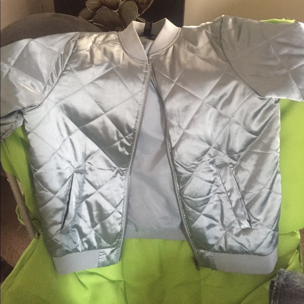 Forever 21 satin bomber jacket | worn once