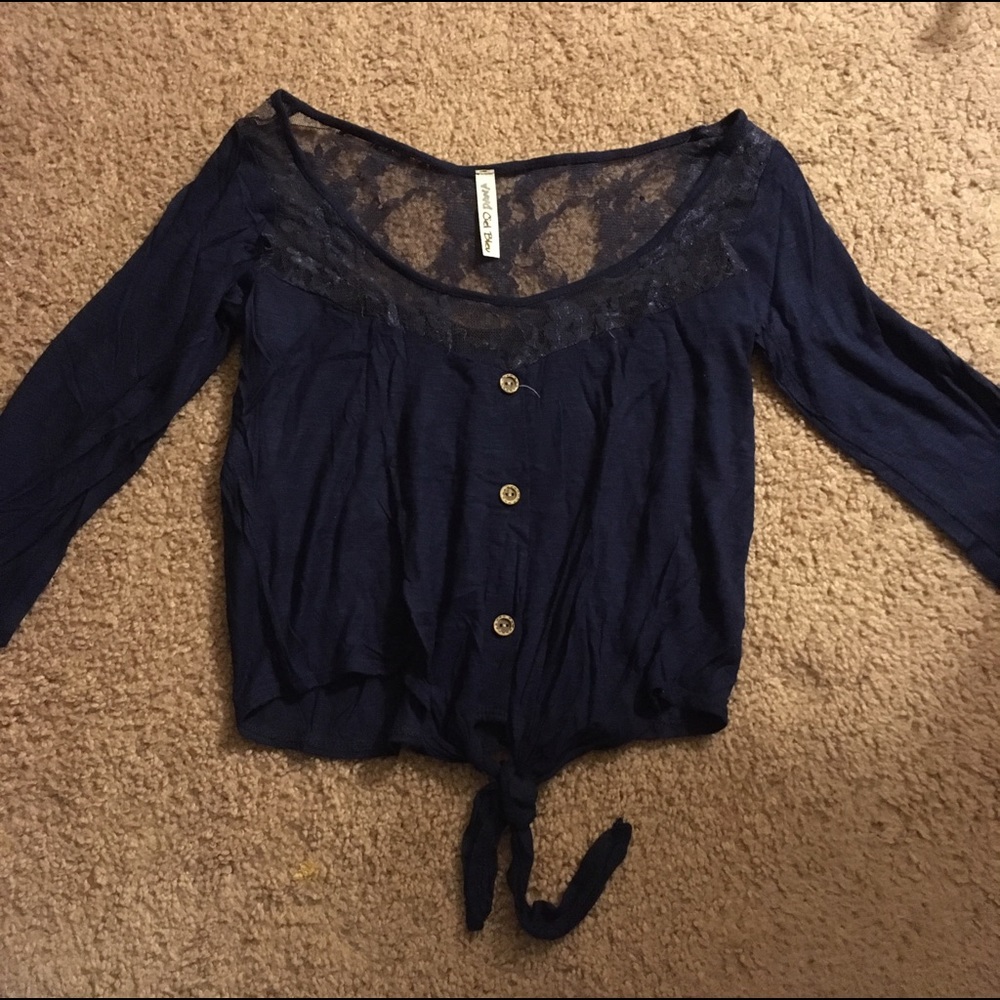 Ciel Blue Crop Top