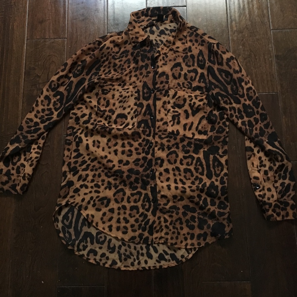 Cheetah blouse!