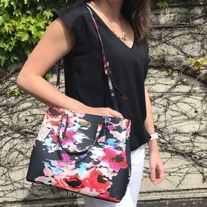 Kate Spade Floral Satchel with Straps included
