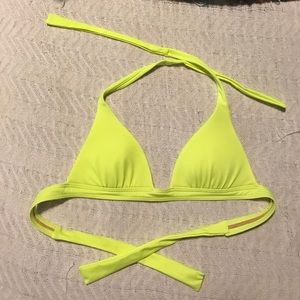 Great condition neon yellow J Crew Swim top