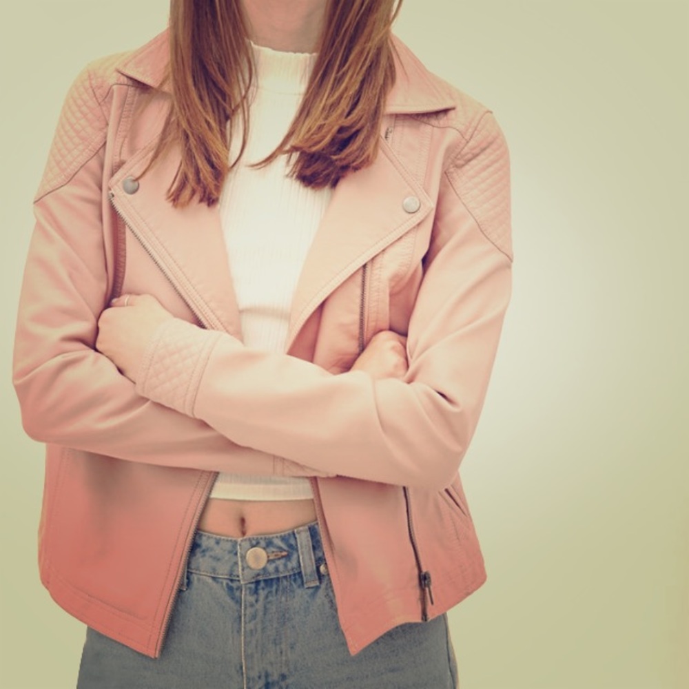 👄👄Pink Moto Jacket_👄👄