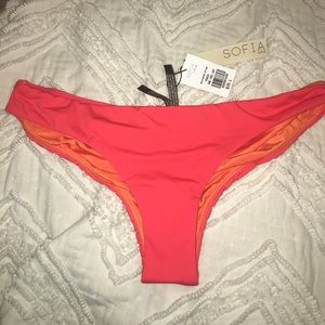 Peachy orange cheeky bikini bottoms