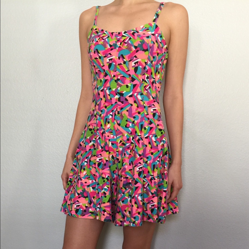 Vintage One of a Kind Neon Romper