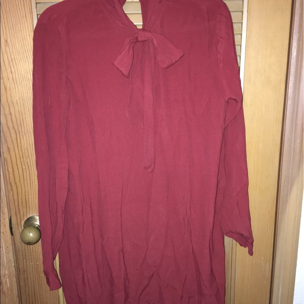 Rust colored toe neck dress