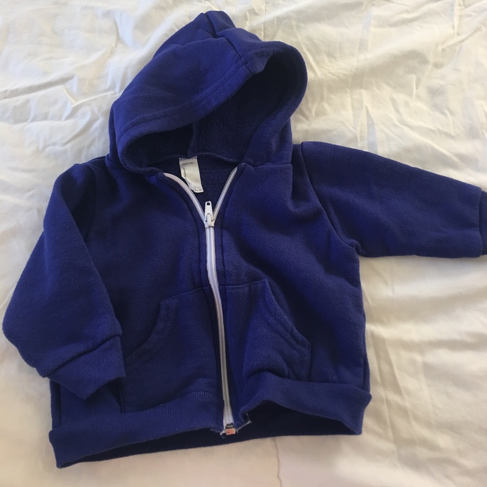 American apparel blue hoodie