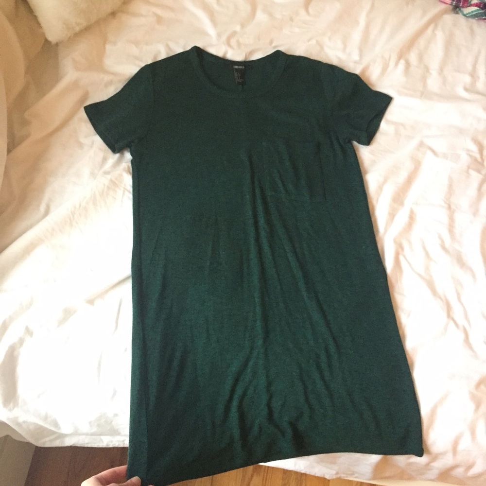 Green t-shirt dress