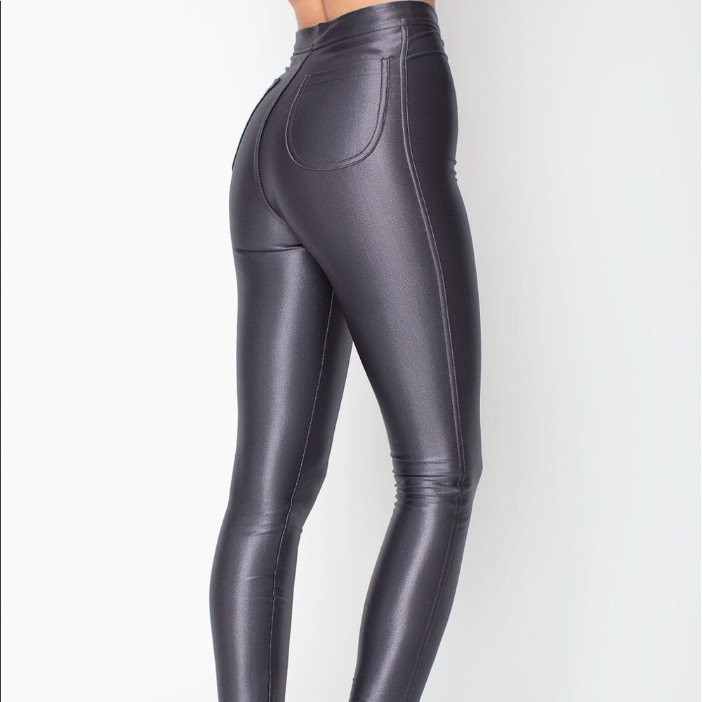 American Apparel Disco Pants In Grey
