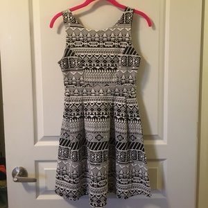 Black and white dress