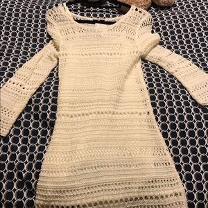 Lace cream dress