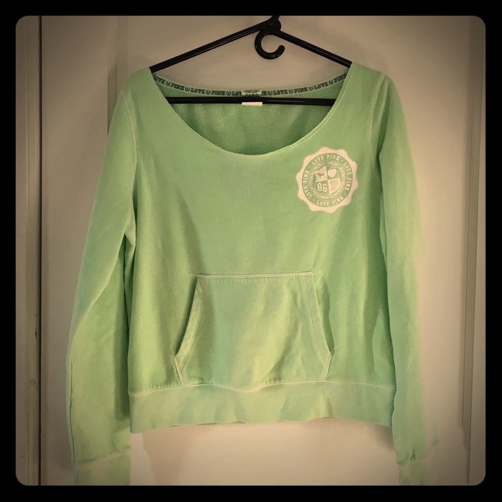 Green Victoria'sSecret Pink sweater
