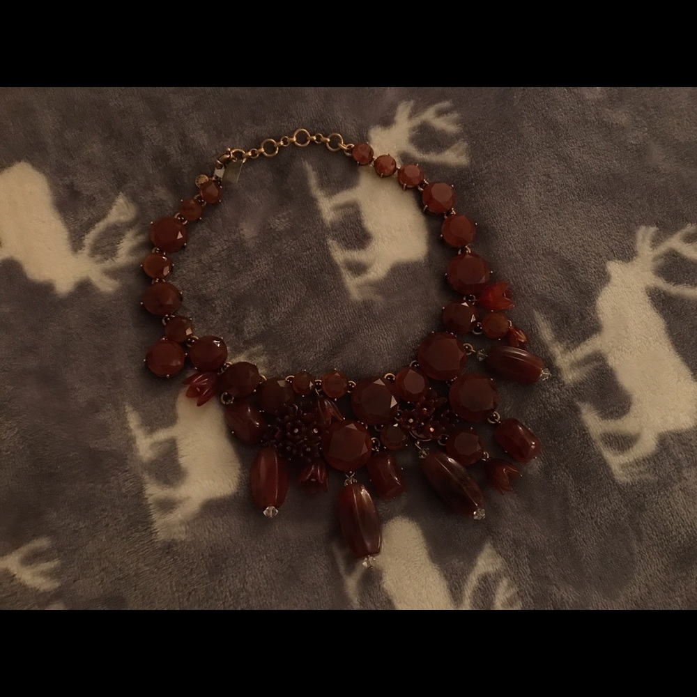 NEW Brown J. Crew Statement Necklace